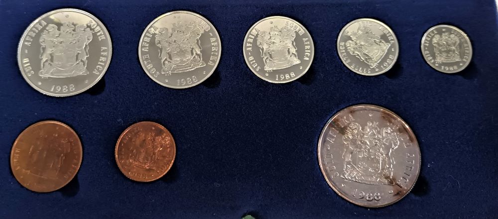 1988 Proof Set 1c to R1