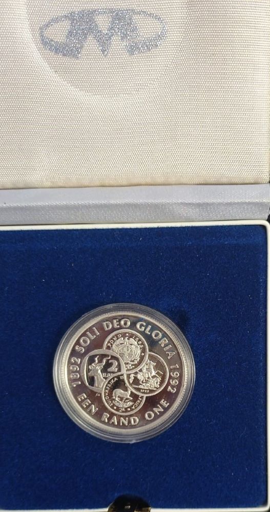 1992 R1 SILVER PROTEA PROOF - Banking
