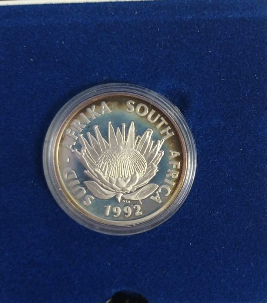 1992 R1 SILVER PROTEA PROOF - Banking