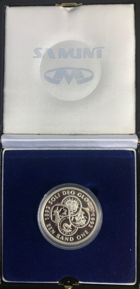1992 PROOF SILVER ONE RAND - COINAGE