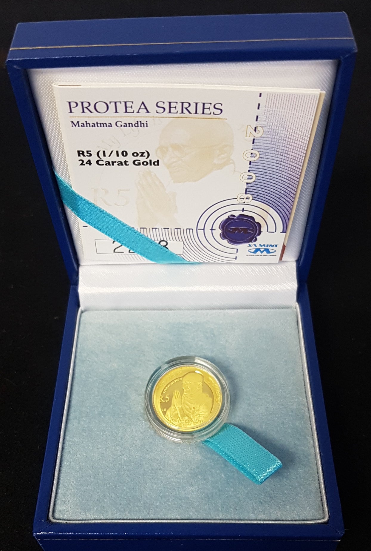2008 MAHATMA GANDHI TENTH OUNCE GOLD COIN