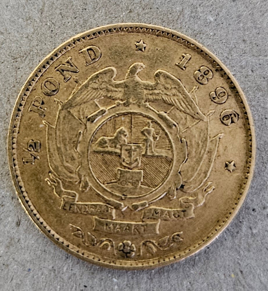ZAR 1896 GOLD HALF POND (2a)