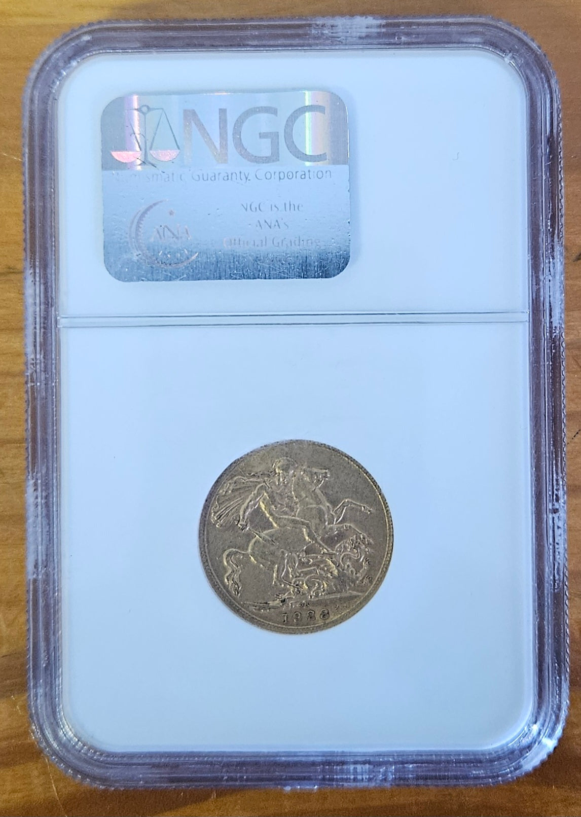 1928 SOVEREIGN GRADED NGC AU58