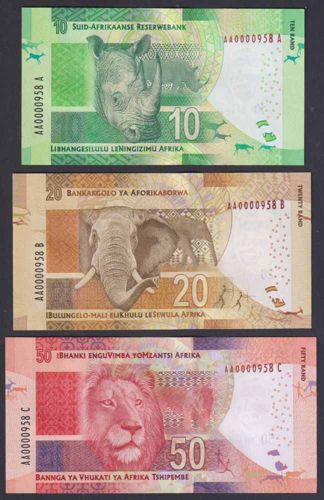 MANDELA  AA BANKNOTE SAME PREFIX SET
