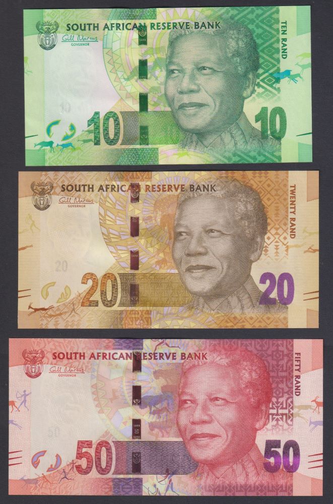 MANDELA  NM (NELSON MANDELA)  BANKNOTE SAME PREFIX SET