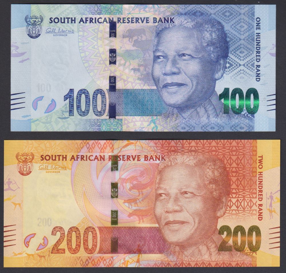 MANDELA  NM (NELSON MANDELA)  BANKNOTE SAME PREFIX SET