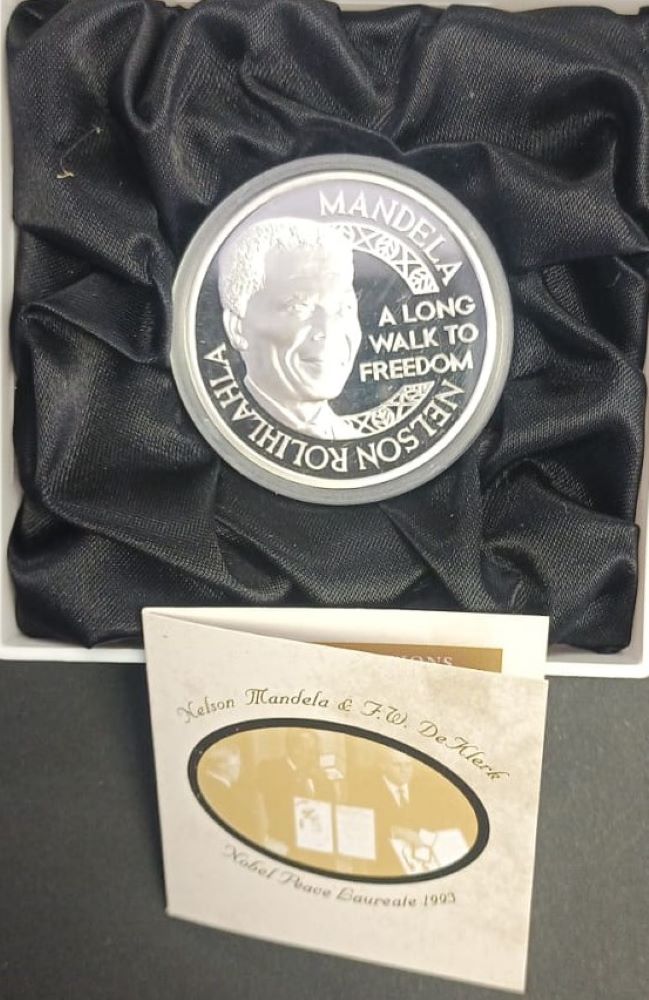 MINT OF NORWAY MANDELA & DE KLERK NOBEL PEACE LAUREATE 1993