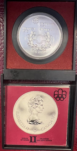 1974 CANADA OLYMPICS EMBLEM SILVER $5