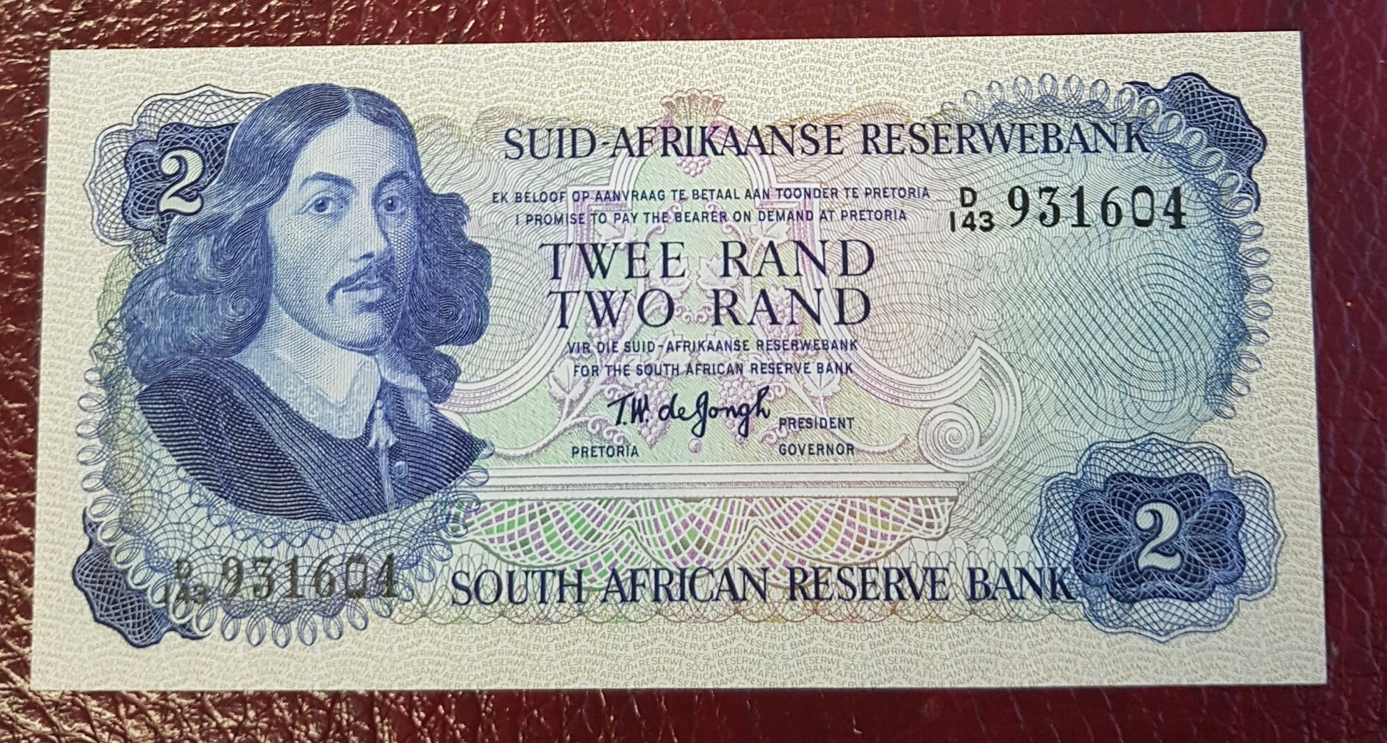 TWO RAND 1976 3rd ISSUE - TW de JONGH