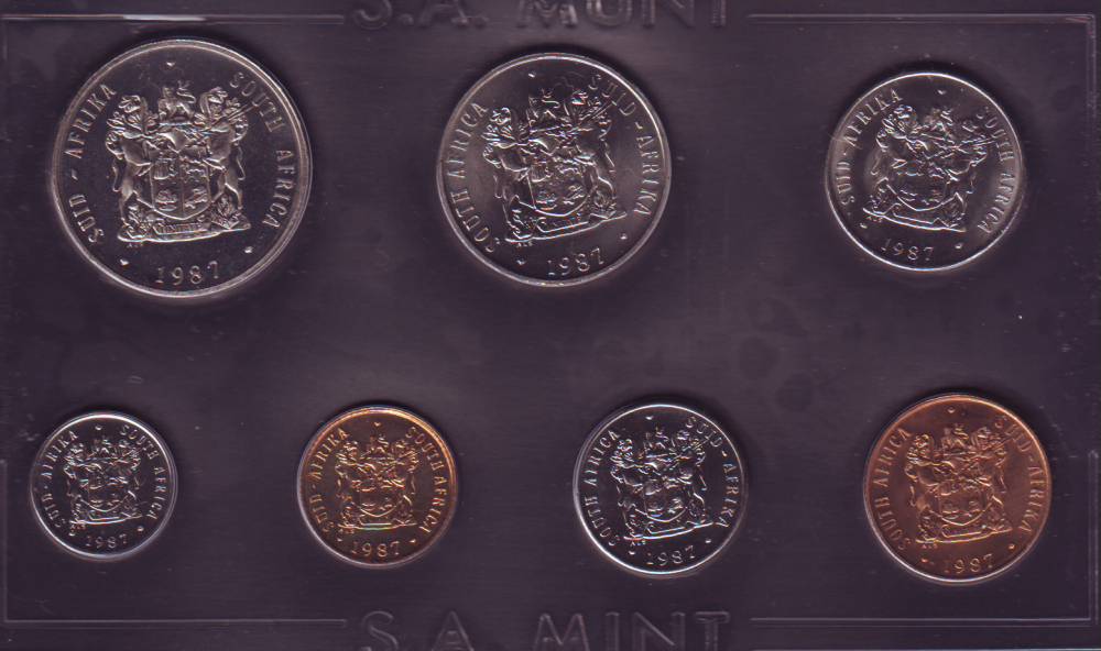 1987 Uncirculated Set 1c to R1