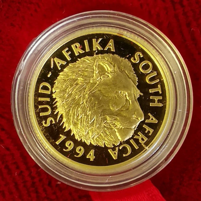 NATURA 1994  ONE TENTH OUNCE GOLD - LION