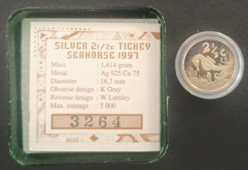1997 SILVER SEAHORSE TICKEY