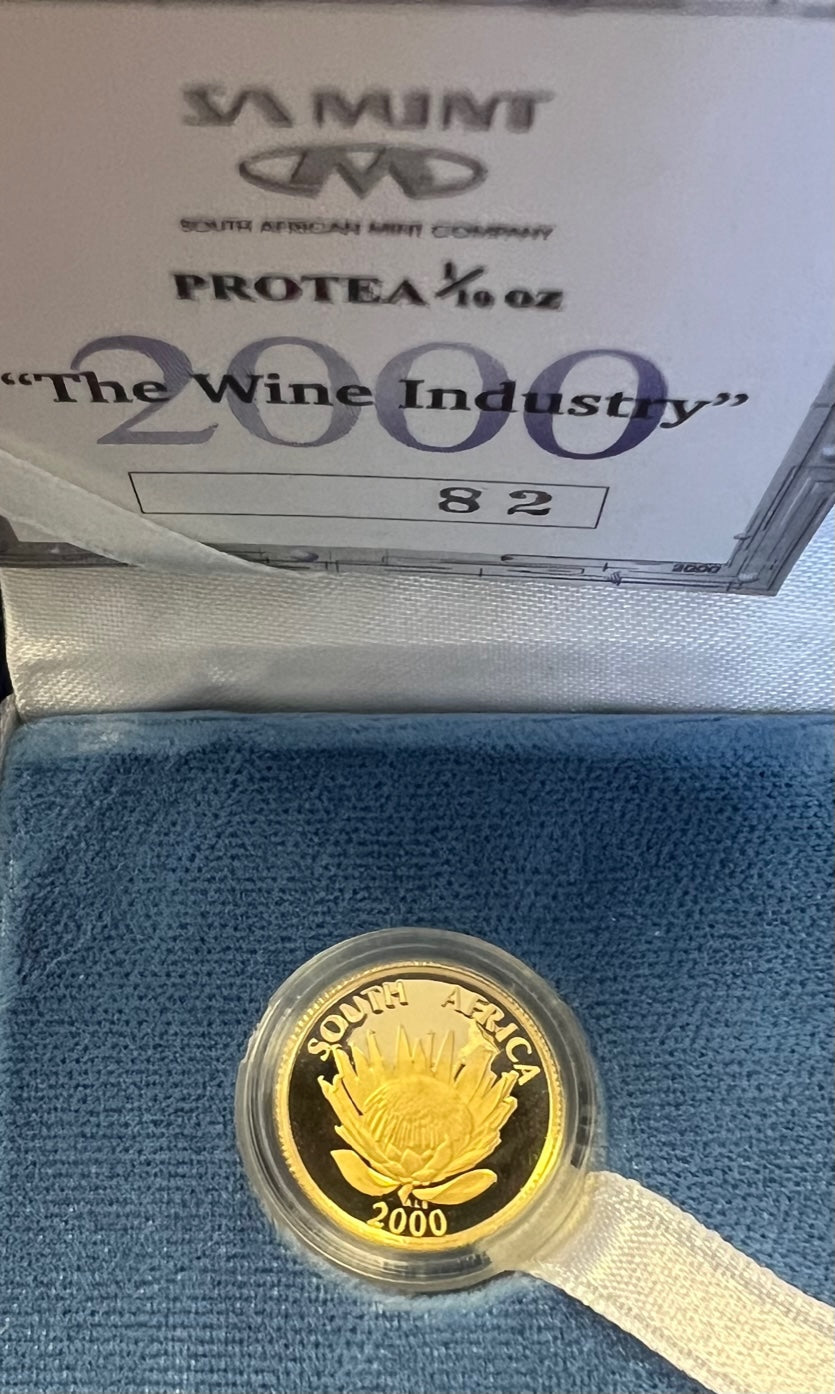 2000 WINE INDUSTRY R1 PROTEA 1/10th OUNCE
