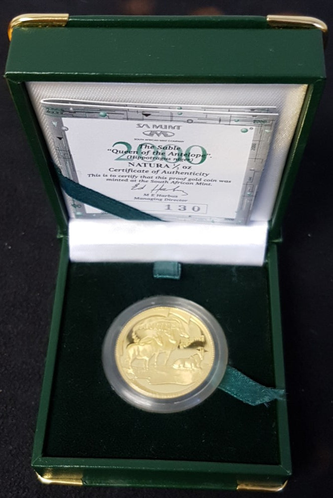 2000 GOLD NATURA SABLE  HALF OUNCE PROOF