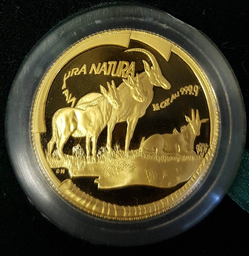 2000 GOLD NATURA SABLE  HALF OUNCE PROOF