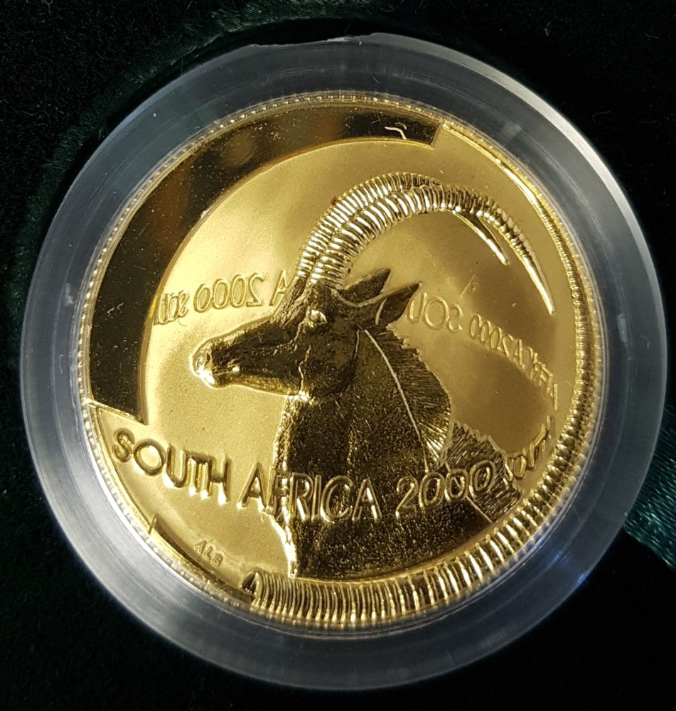 2000 GOLD NATURA SABLE  HALF OUNCE PROOF