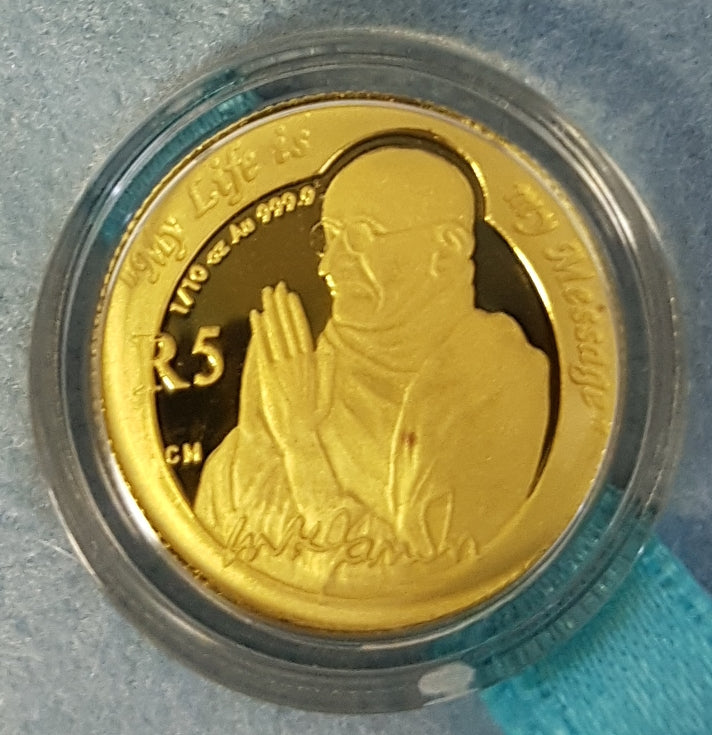 2008 GOLD GANDHI PROTEA ONE TENTH PROOF