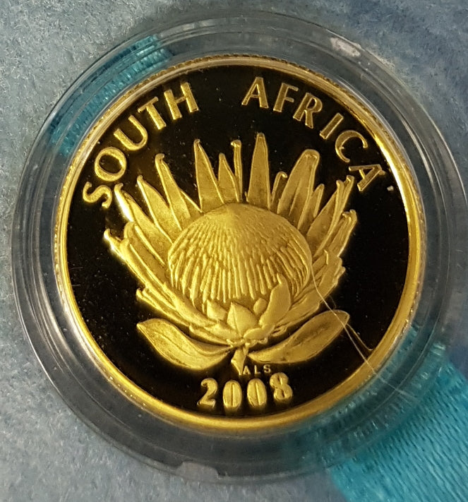 2008 GOLD GANDHI PROTEA ONE TENTH PROOF