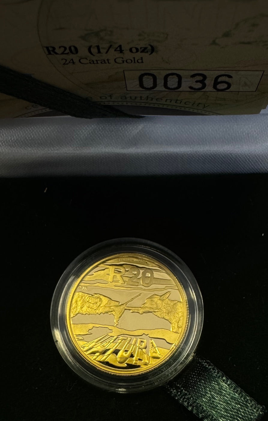 2012 NATURA QUARTER OUNCE - AFRICAN WOLF