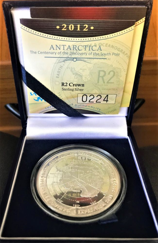 Silver Proof R2 Antarctica - Discovery Of The South Pole - 2012