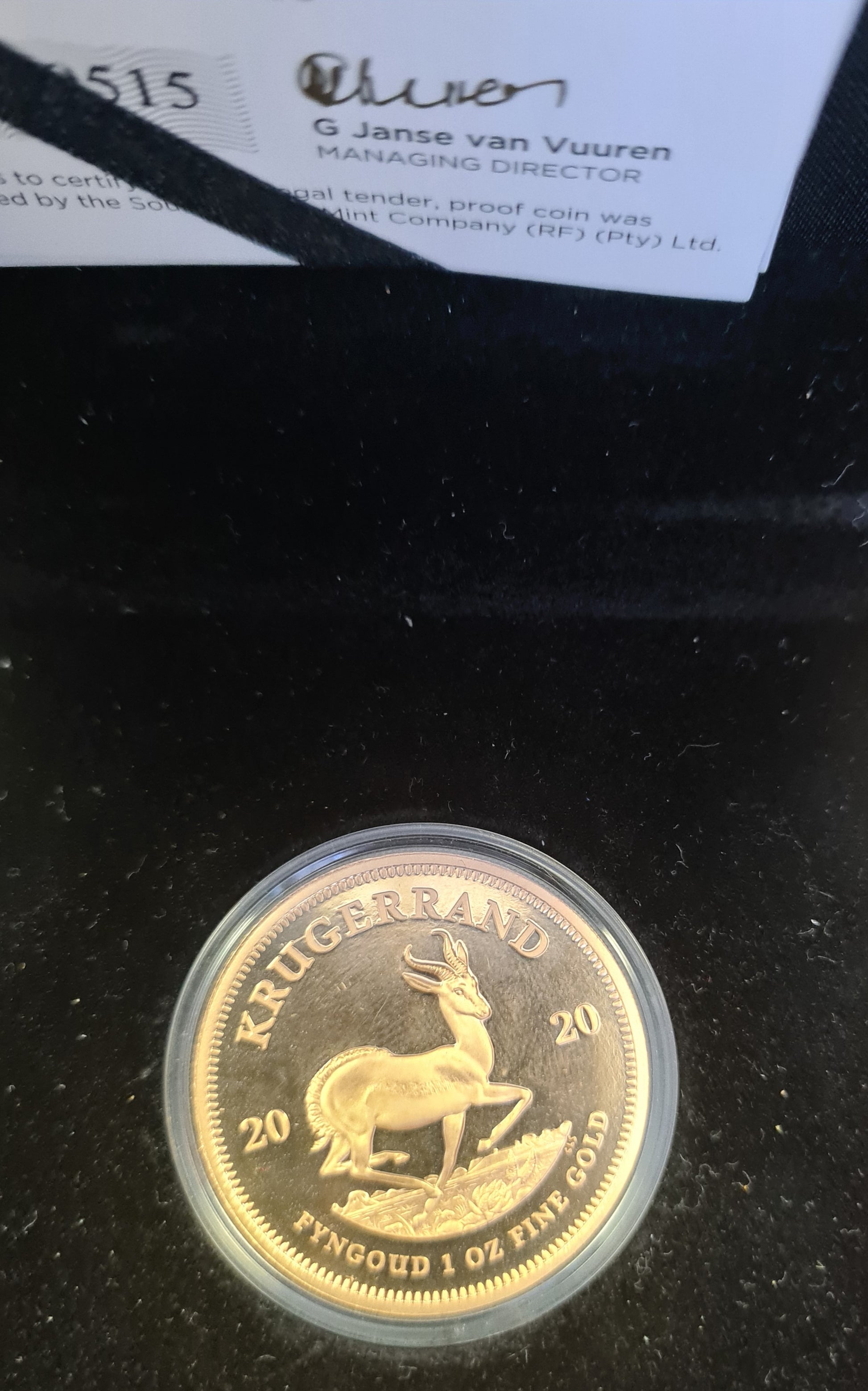 2020 PROOF KRUGERRAND