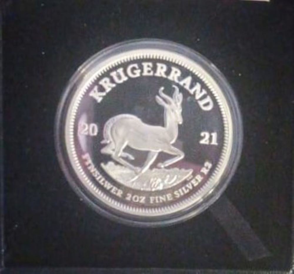 2021 TWO OUNCE PROOF SILVER KRUGERRAND