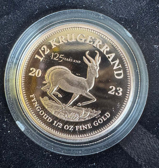 2023  HALF OUNCE PROOF KRUGERRAND WITH KNP PRIVY MARK-ONLY 100