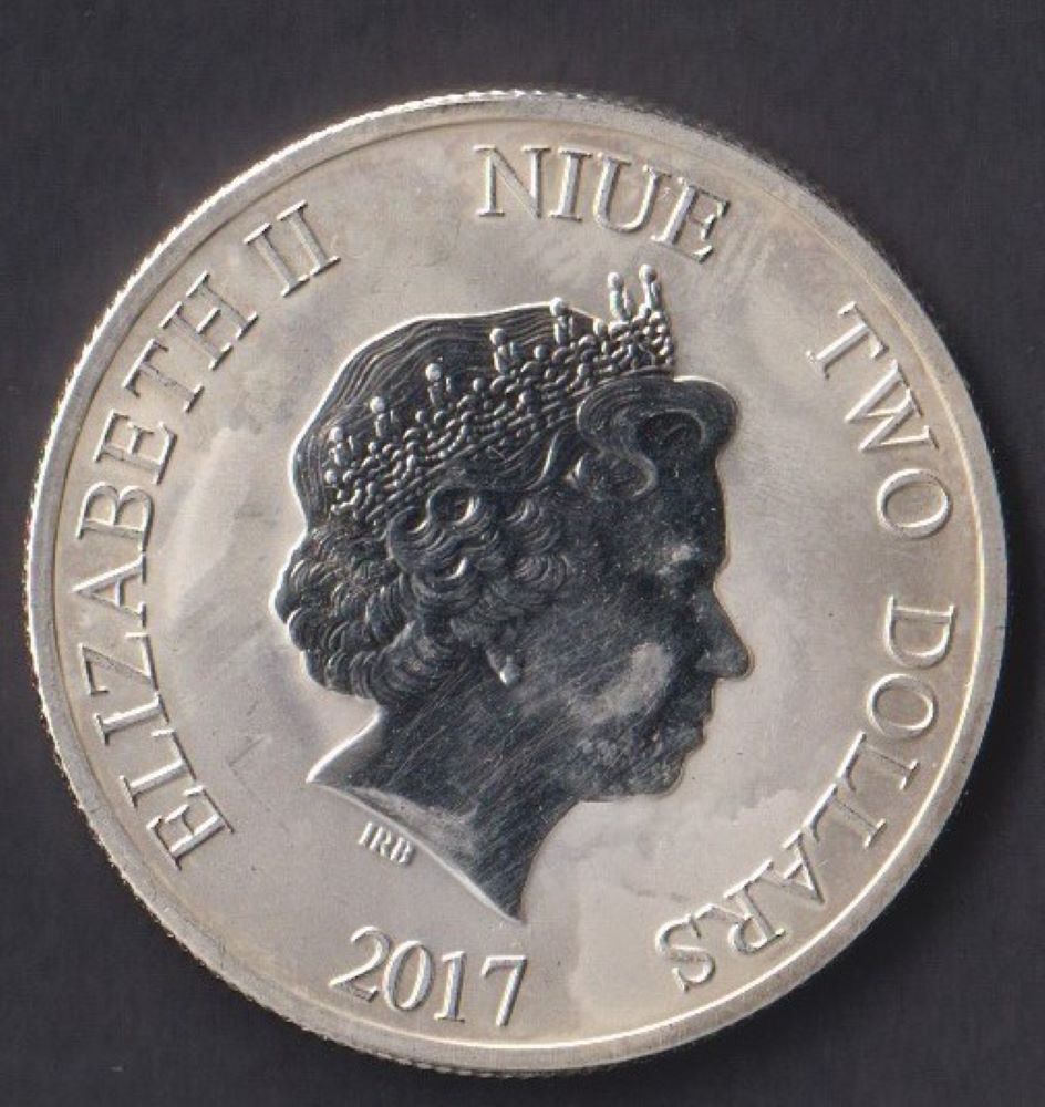 2017 NIUE $2 HAWKSBILL TURTLE