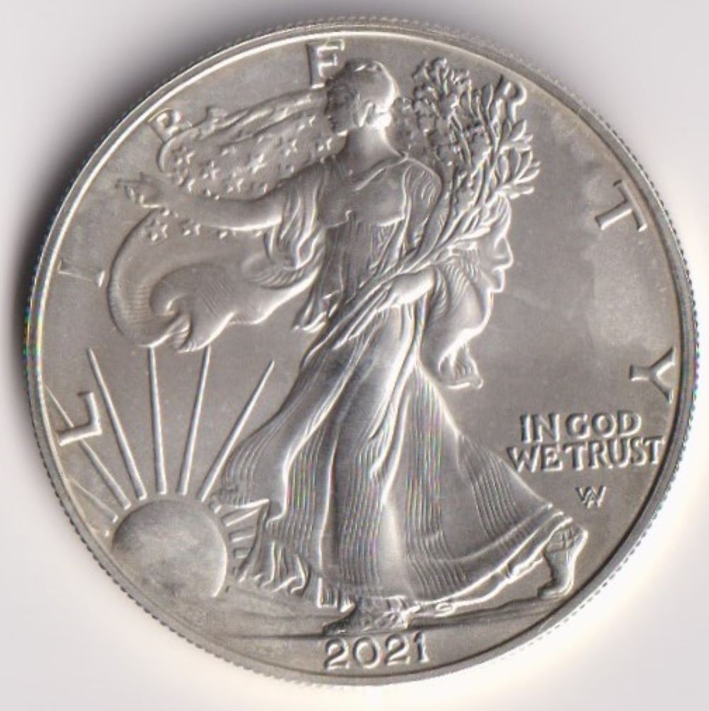 ONE OUNCE  2021 SILVER USA LIBERTY DOLLAR
