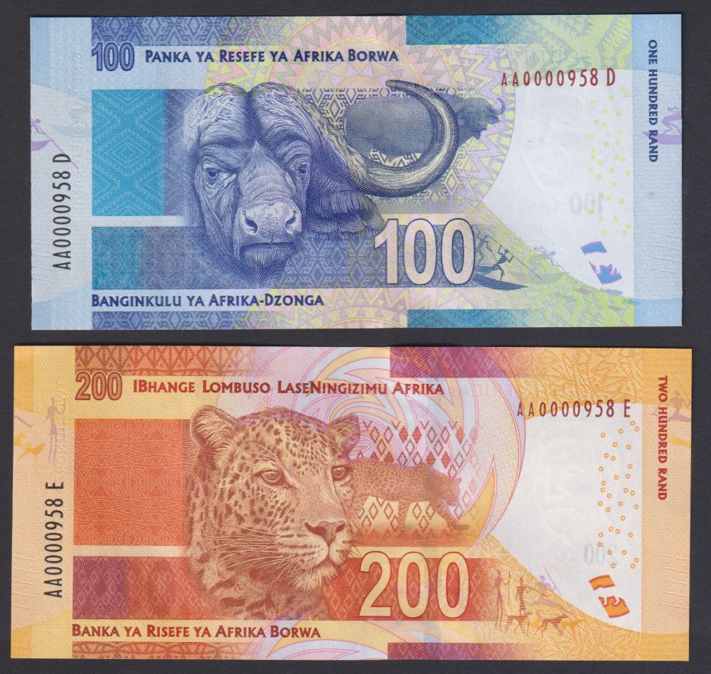 MANDELA  AA BANKNOTE SAME PREFIX SET