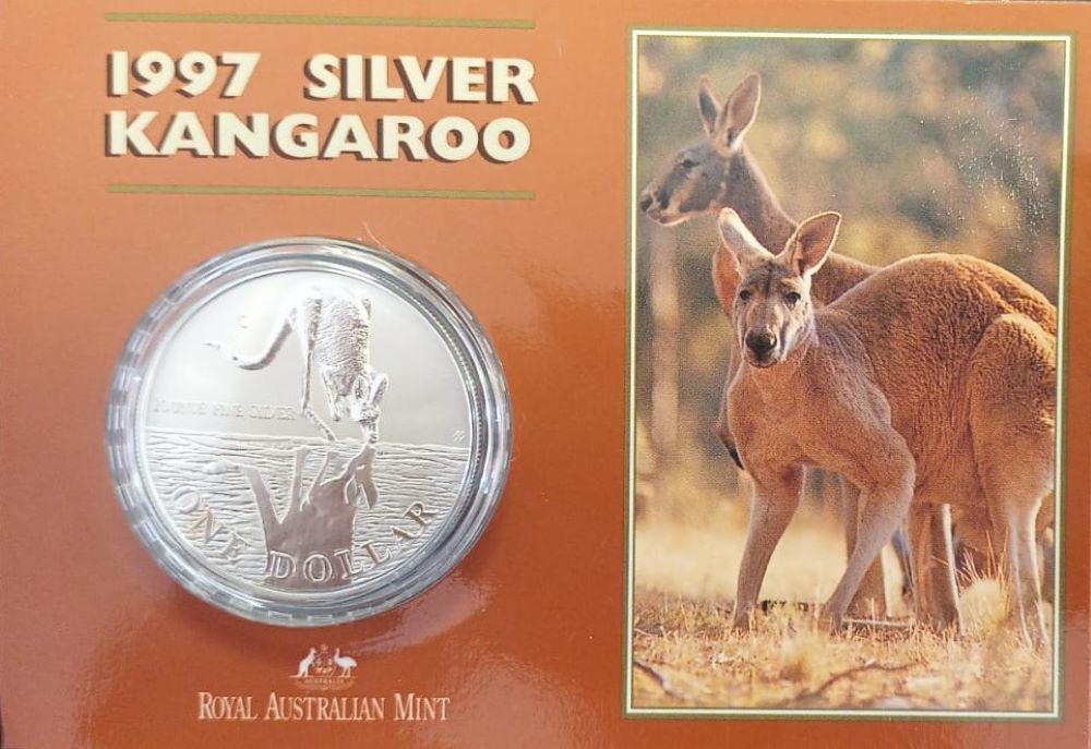 1997 1 Ounce Silver Kangaroo