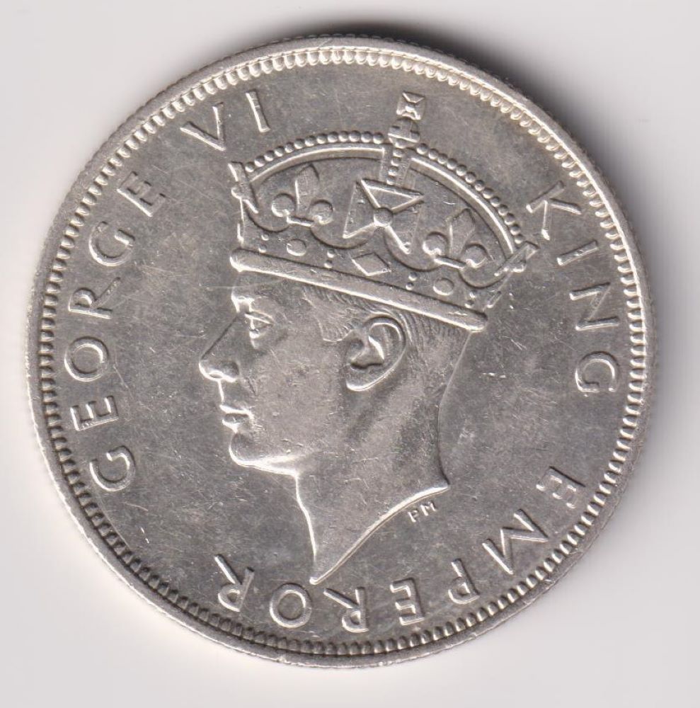 SOUTHERN RHODESIA -SILVER HALF CROWN - 1940