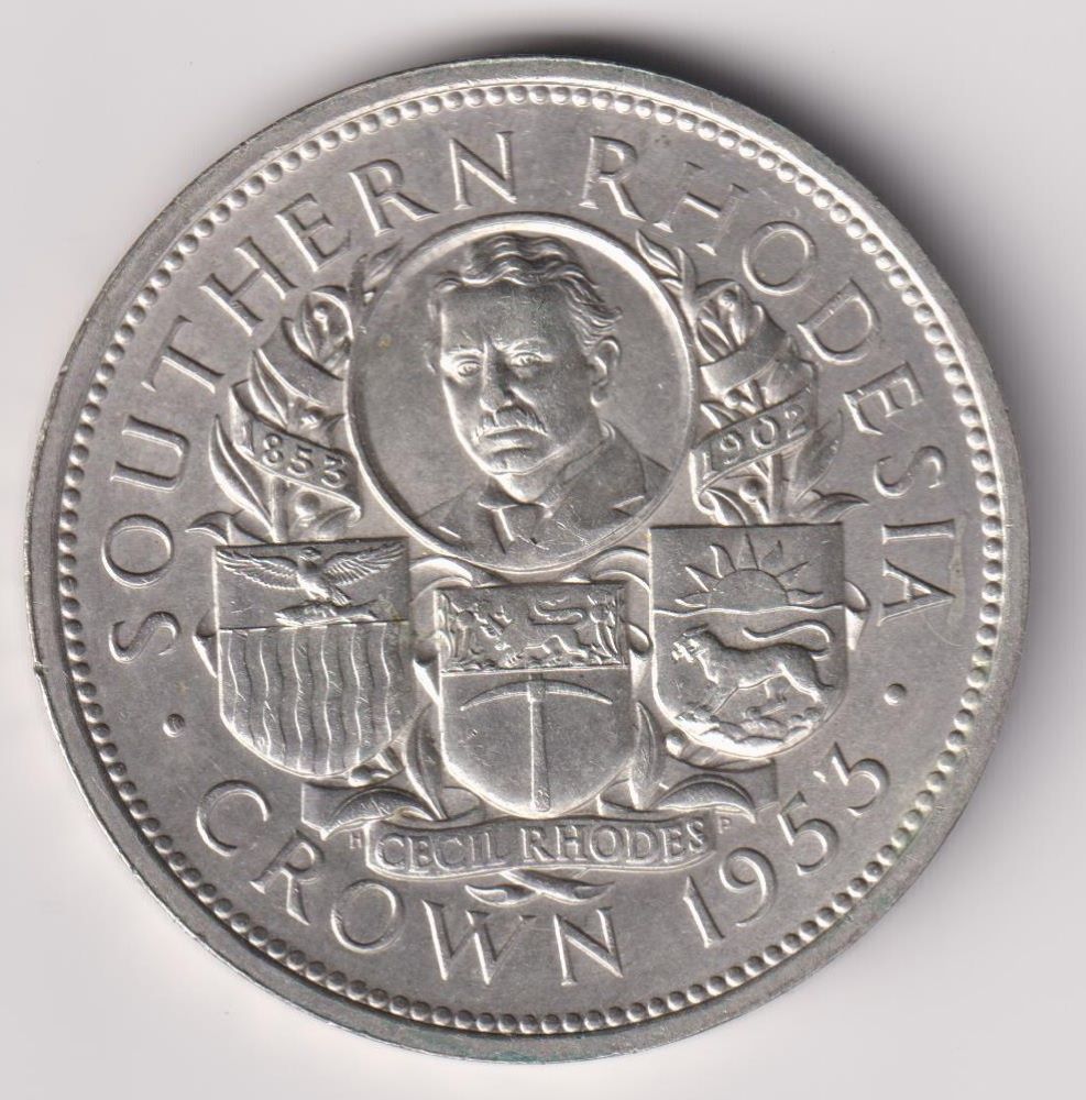 SOUTHERN RHODESIA -SILVER CROWN - 1953
