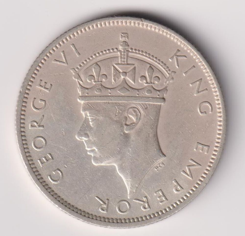 SOUTHERN RHODESIA - TWO SHILLINGS SILVER COIN - 1941