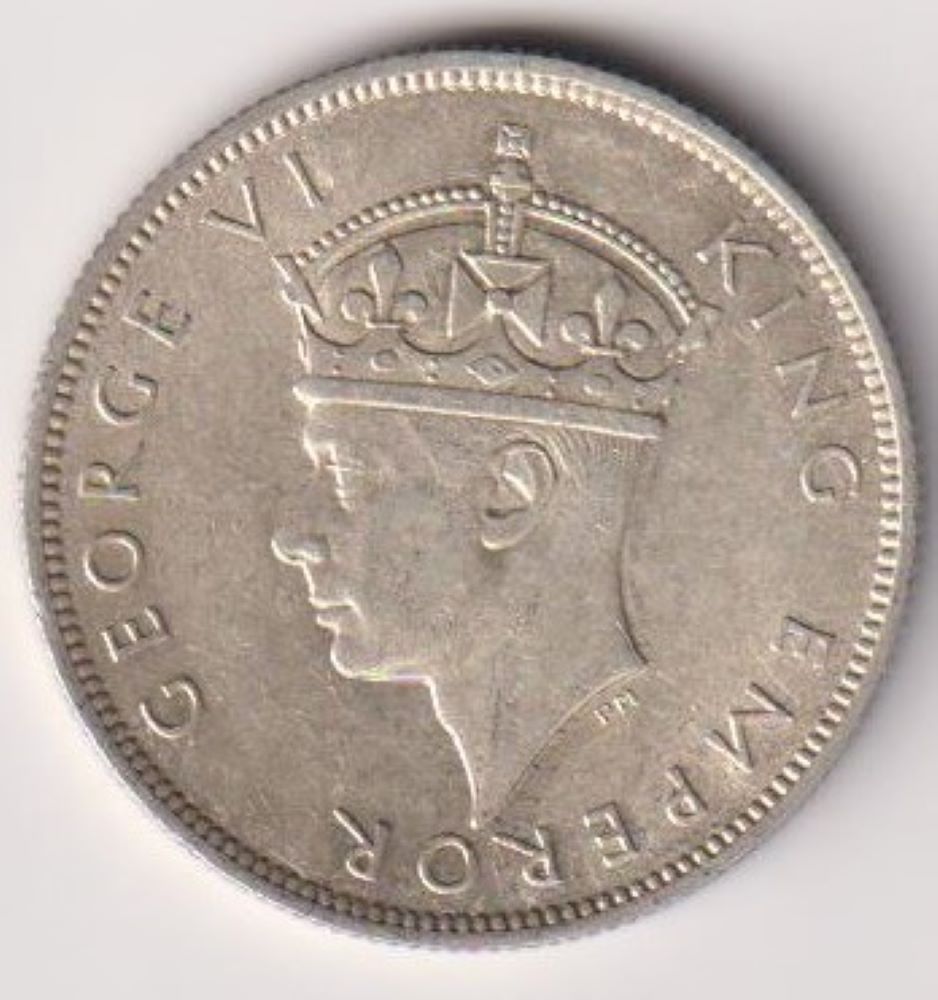 SOUTHERN RHODESIA - TWO SHILLINGS SILVER COIN - 1940