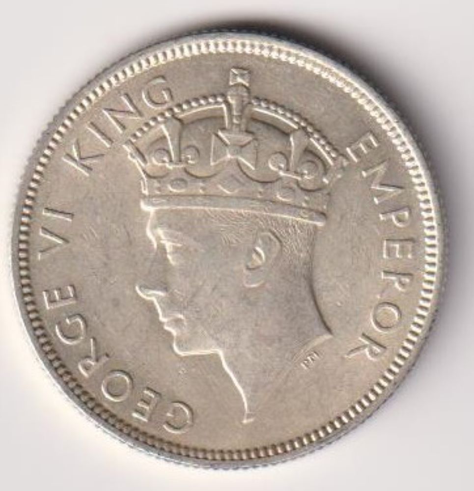 SOUTHERN RHODESIA - TWO SHILLINGS SILVER COIN - 1937