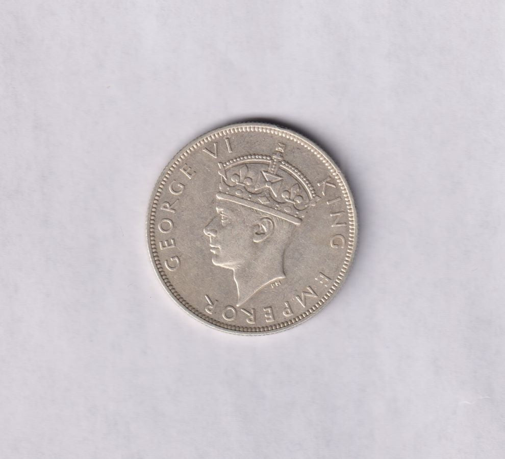 SOUTHERN RHODESIA -SILVER HALF CROWN - 1958
