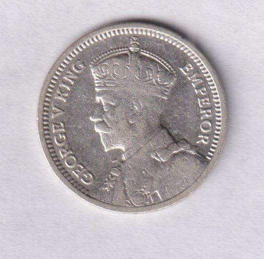 SOUTHERN RHODESIA - 3D SILVER COIN - 1935