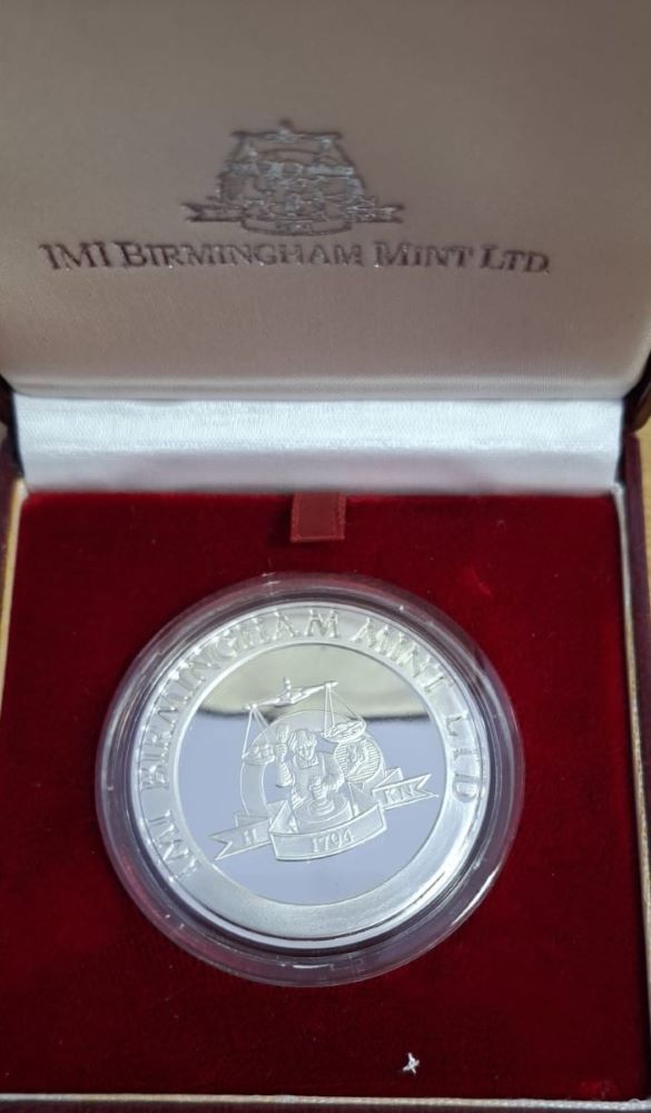 BIRMINGHAM MINT SILVER MEDALLION - 925 SILVER & 44.4 Grams