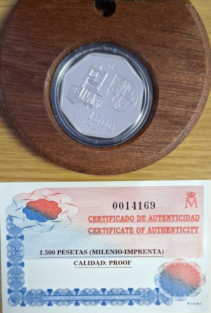 SPANISH SILVER 1500 PESETAS - 925 Silver, 20 Grams