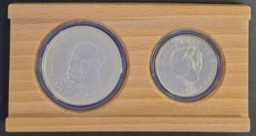 2000 Pesetas - Juan Carlos - 925 Silver, 51.5 Grams