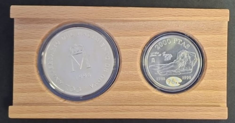 2000 Pesetas - Juan Carlos - 925 Silver, 51.5 Grams