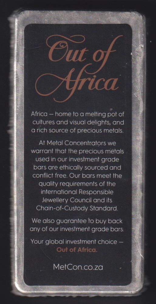 Out of Africa One Kilogram Silver Bar