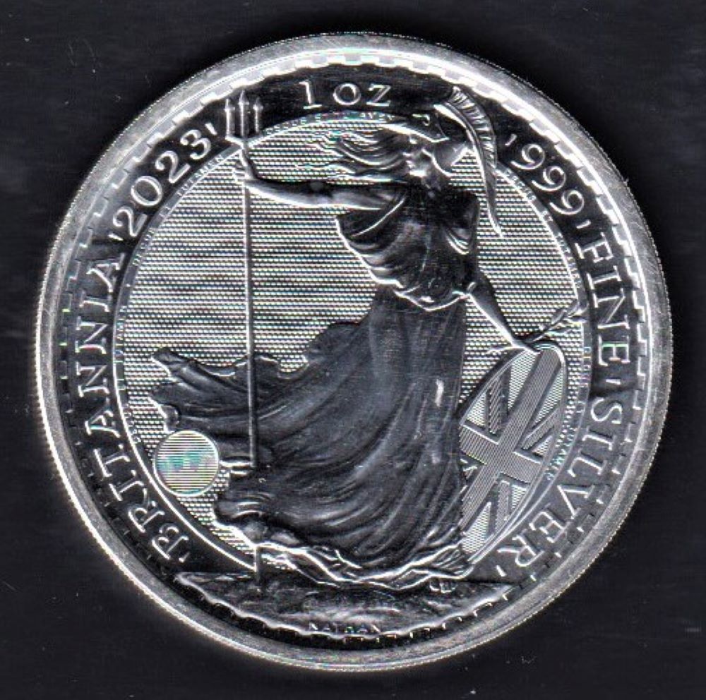 GREAT BRITAIN 2023 ONE  OUNCE  SILVER PROOF BRITANNIA