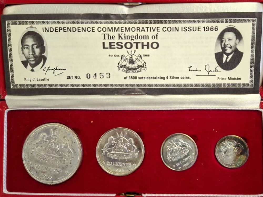 Lesotho 1966 Commemorative Silver Coin Set