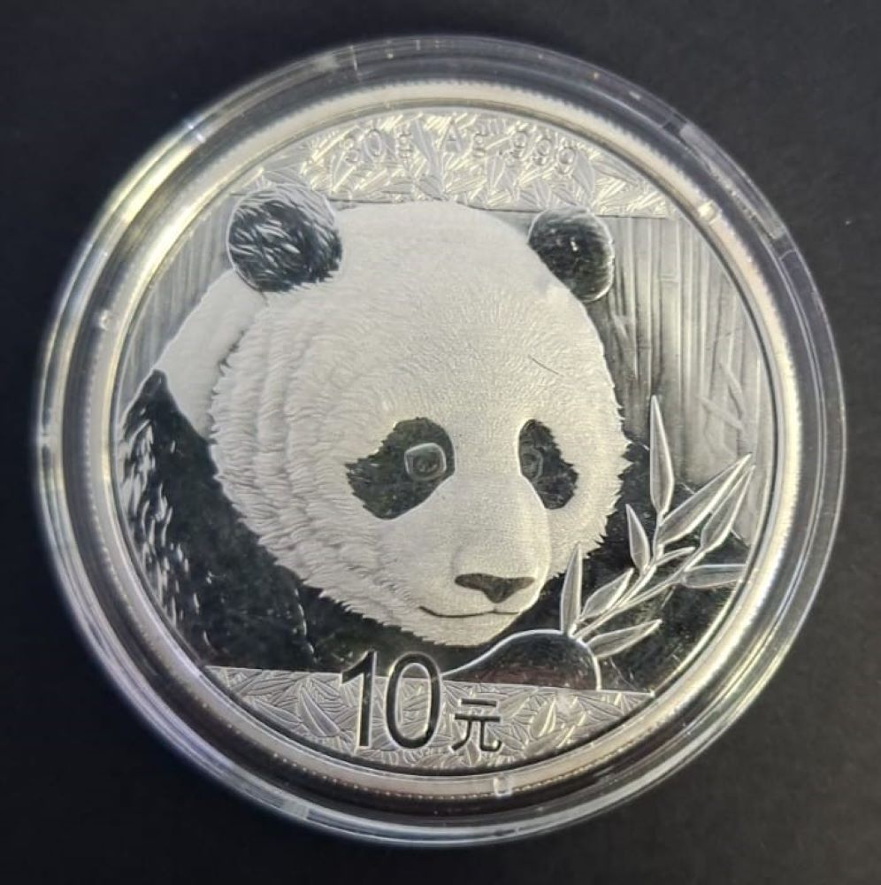 CHINA 2018 PANDA  ONE  OUNCE  SILVER PROOF