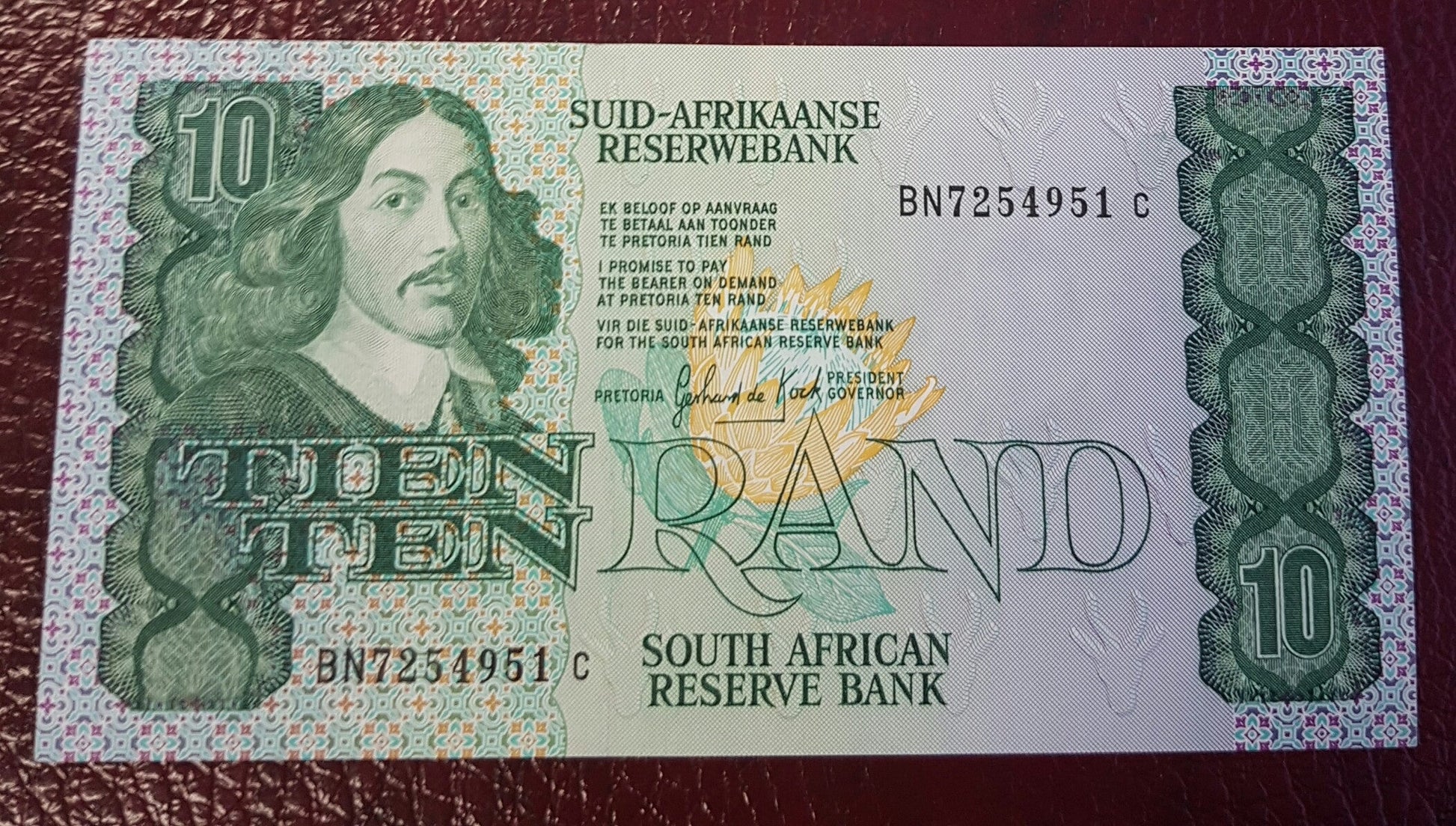 TEN RAND 1985 3rd ISSUE  - GPC de KOCK