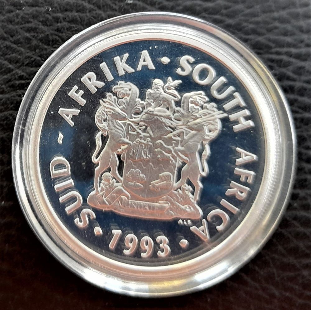 1993  PROOF SILVER TWO RAND -  PEACE