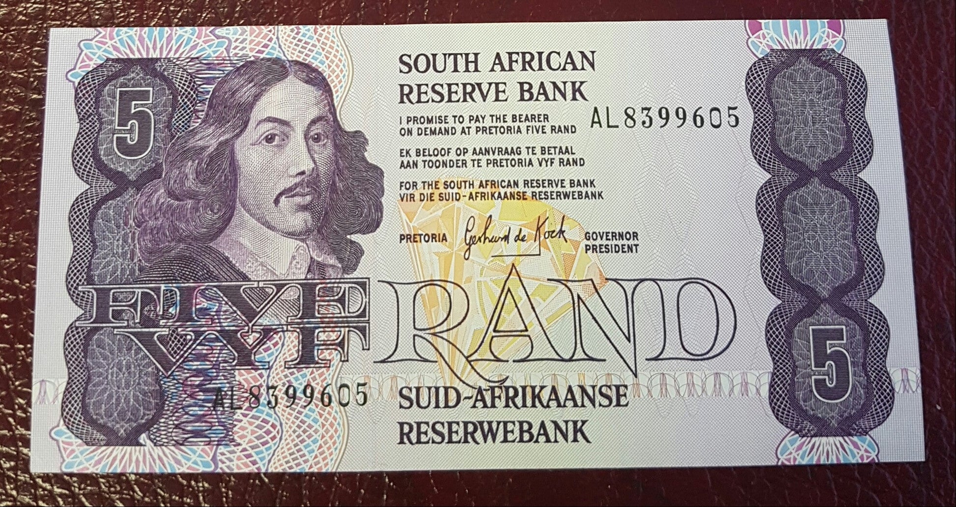 FIVE RAND 1989 3rd ISSUE  - GPC de KOCK