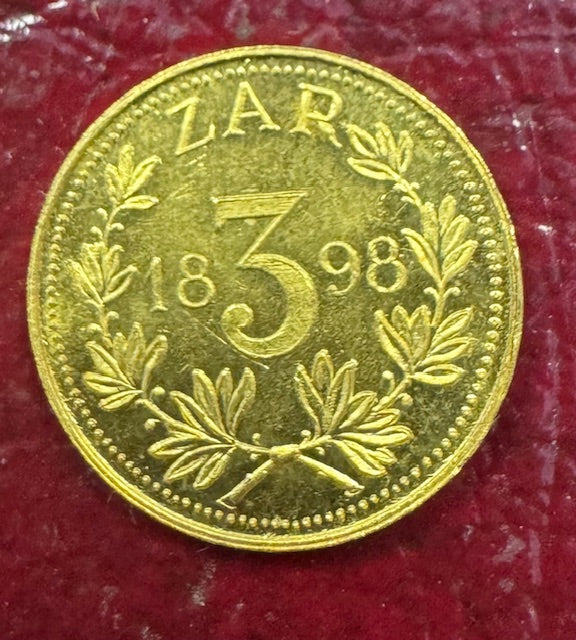 ZAR 1898 REPLICA SAMMY MARKS TICKEY 22ct GOLD
